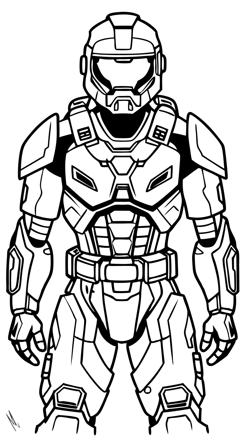 coloring pages of master chief